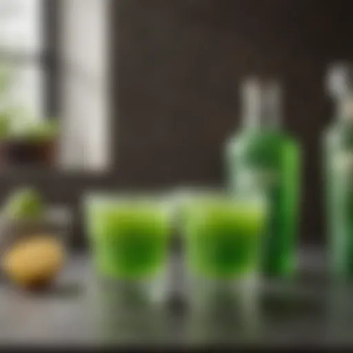 A stunning glass of Midori Sour showcasing its vibrant green hue