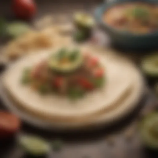 Nutritional breakdown of Mission Tortillas showcasing key ingredients.