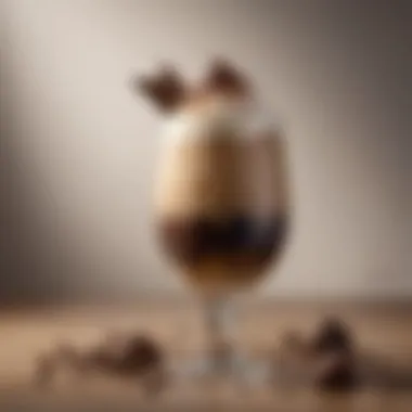 Elegant presentation of a mudslide in a stylish glass