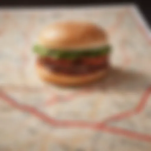 Map highlighting the route to Smashburger