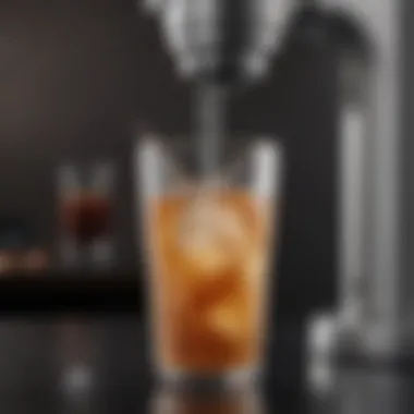 Carbonation in Action with Non-Electric SodaStream Illustration of carbonating beverages with the non-electric SodaStream
