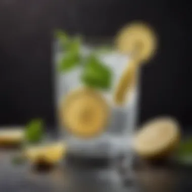 Hydration Boost with Lemon Water A refreshing glass of lemon-infused water with mint leaves