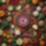 A vibrant spread of GERD-friendly foods showcasing colorful vegetables and lean proteins.