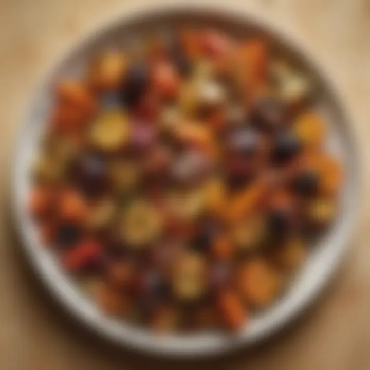 A colorful plate of roasted vegetables drizzled with a tangy balsamic glaze