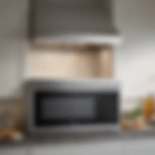 Sleek over-the-range convection microwave in modern kitchen