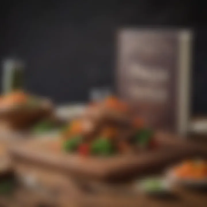 An open cookbook with paleo recipes