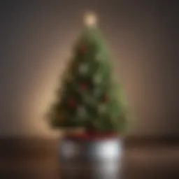 A compact and stylish Christmas tree designed for easy storage