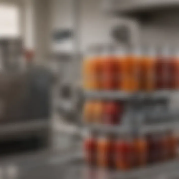A modern canning machine in a professional kitchen