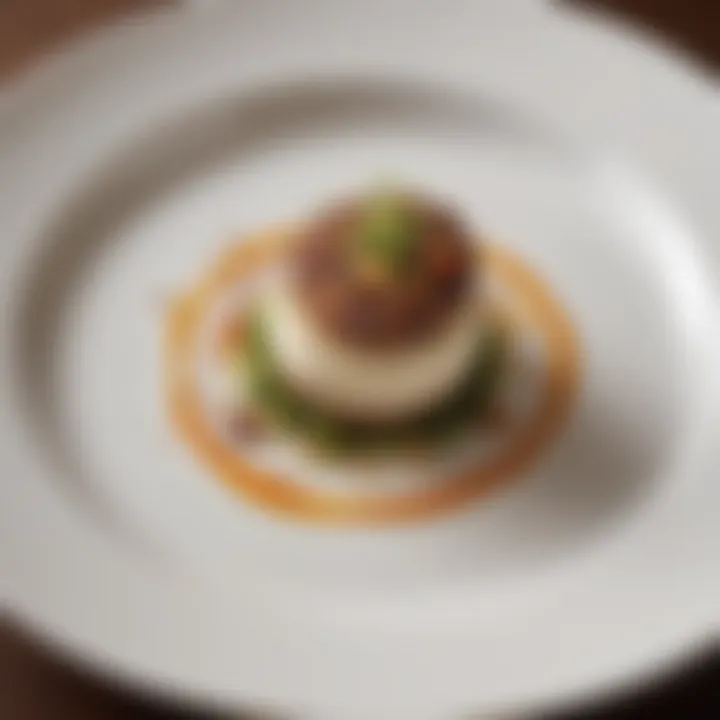 A beautifully plated dish from a renowned San Diego restaurant highlighting innovative cuisine