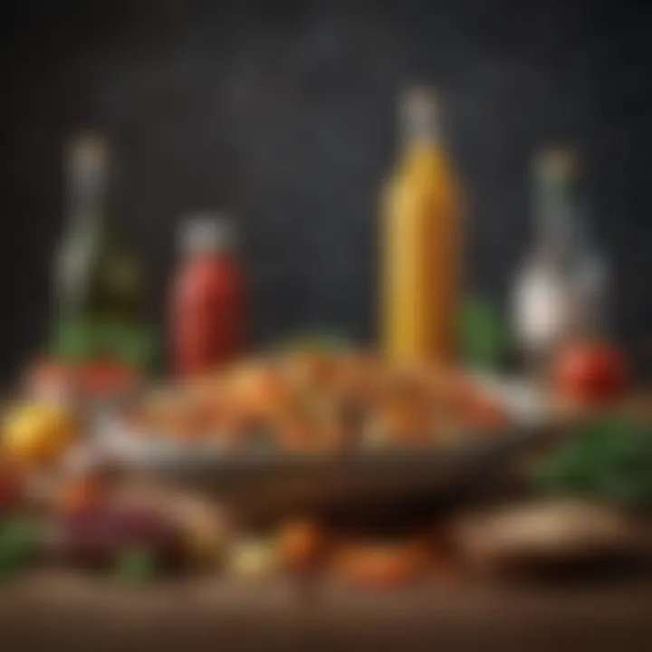 A vibrant display of fresh ingredients highlighting their quality and freshness