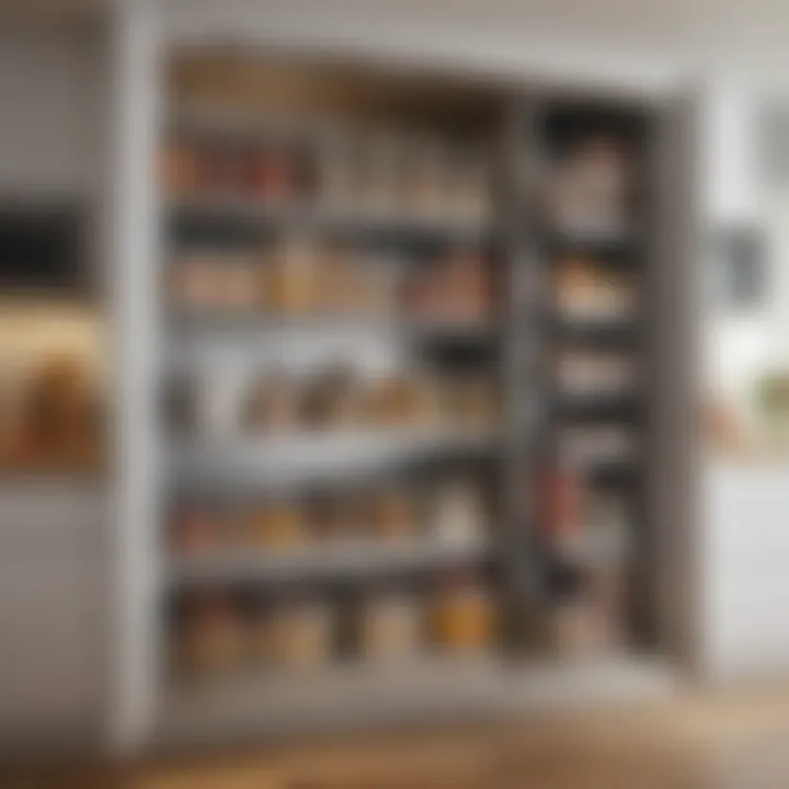 An organized kitchen with proper storage solutions for meal kits