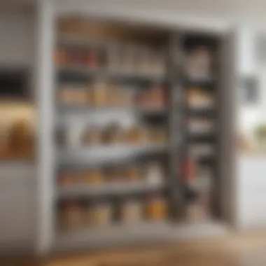 Optimal Storage Solutions An organized kitchen with proper storage solutions for meal kits