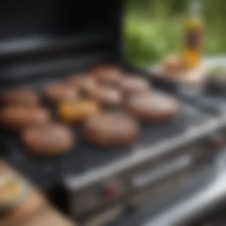 Maintenance tools and cleaning supplies for countertop grill