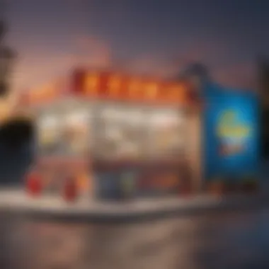 Sonic Drive-In Storefront A drive-in restaurant showcasing a Sonic Drive-In storefront