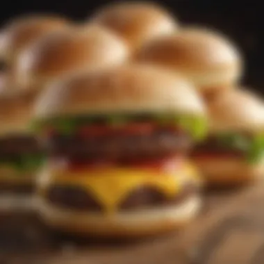 Gourmet Options for Online Hamburger Bun Purchases An online shopping cart filled with various gourmet hamburger buns