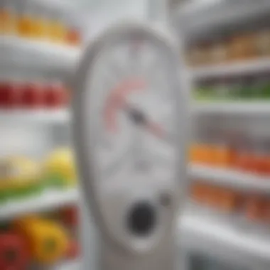 Optimal Temperature Settings for Freshness Thermometer showing optimal fridge temperature