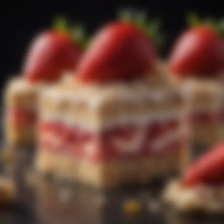 Creative variations of strawberry rice krispie treats with toppings