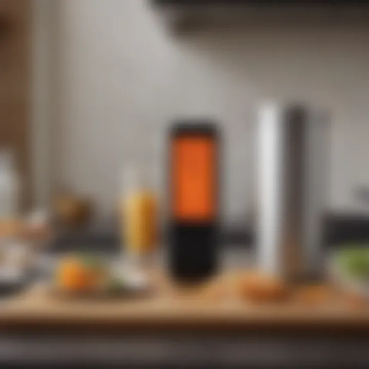 Illustration of smart device integration with a Wi-Fi thermometer