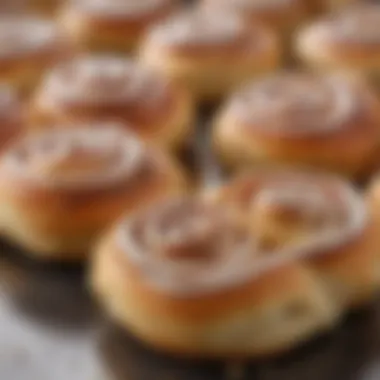 A visual guide showcasing the essential ingredients for making Rhodes cinnamon rolls