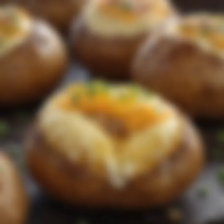 A close-up of the interior of a baked potato, highlighting its fluffy texture.