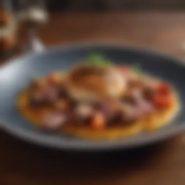 Culinary Artistry on a Plate A beautifully plated dish showcasing vibrant ingredients