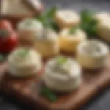A selection of ricotta cheeses from different brands