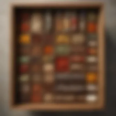Aesthetic Drawer Layout Aesthetic drawer layout showcasing organized spices
