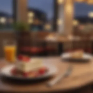 Inviting Dining Experience An inviting view of a dining table set for a delightful meal
