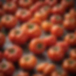 A vibrant display of freshly harvested tomatoes ready for puréeing.