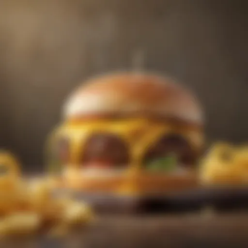 A close-up of a perfectly melted slice of American cheese on a burger.