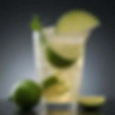 Refreshing Lime Coke A refreshing glass of lime coke garnished with lime slices