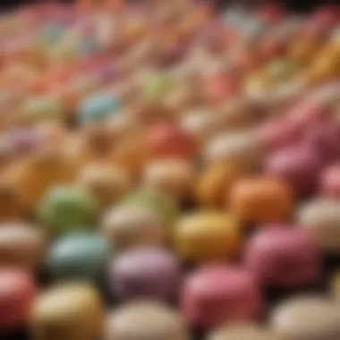 An assortment of macarons highlighting various unique flavors