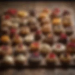 A vibrant display of assorted no-cook desserts on a rustic wooden table.