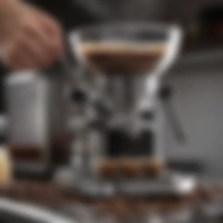Precision grinding of coffee beans for espresso with a high-quality grinder
