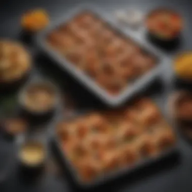 Culinary Versatility of Stone Bake Trays Artistic arrangement of stone bake trays with various culinary items