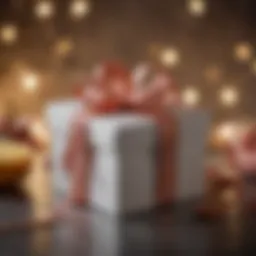 Elegant gift box adorned with a ribbon, symbolizing thoughtful party favours