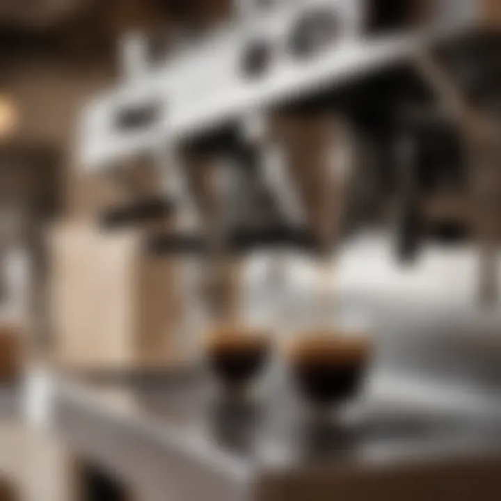 High-quality espresso machine showcasing modern technology and design.