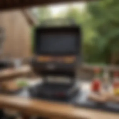 Essential tools and equipment required for converting a propane grill to natural gas, neatly arranged on a workbench.