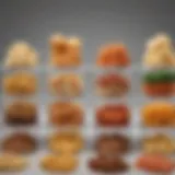 An assortment of food separators showcasing various designs and materials.