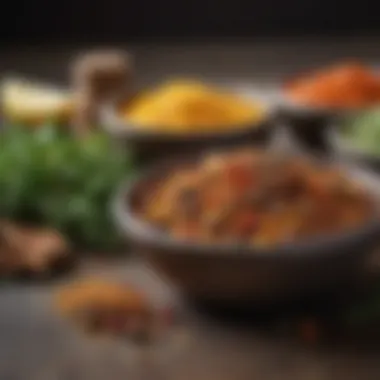 Enhancing Flavors with Herbs and Spices Herbs and spices arranged artistically