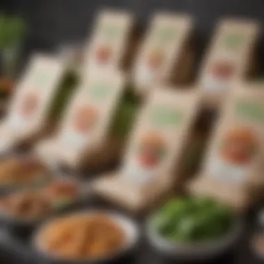 Hello Fresh Meal Kits on Display An array of Hello Fresh meal kits displayed attractively