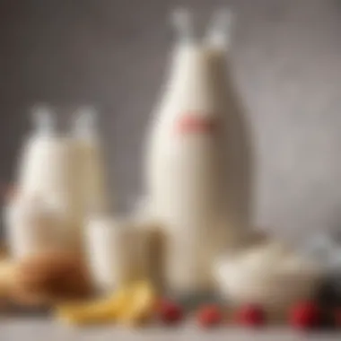 Lactose Milk in Various Diets Diagram showing lactose milk's role in various diets