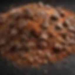 A close-up of Montreal steak seasoning blend showcasing its texture and ingredients.