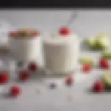 Nutritional breakdown of low-fat yogurt showcasing protein levels