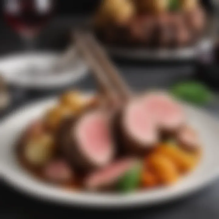 Pairing suggestions with wine and sides for the rack of lamb