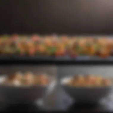 Side-by-side comparison of culinary outcomes using varying pH water