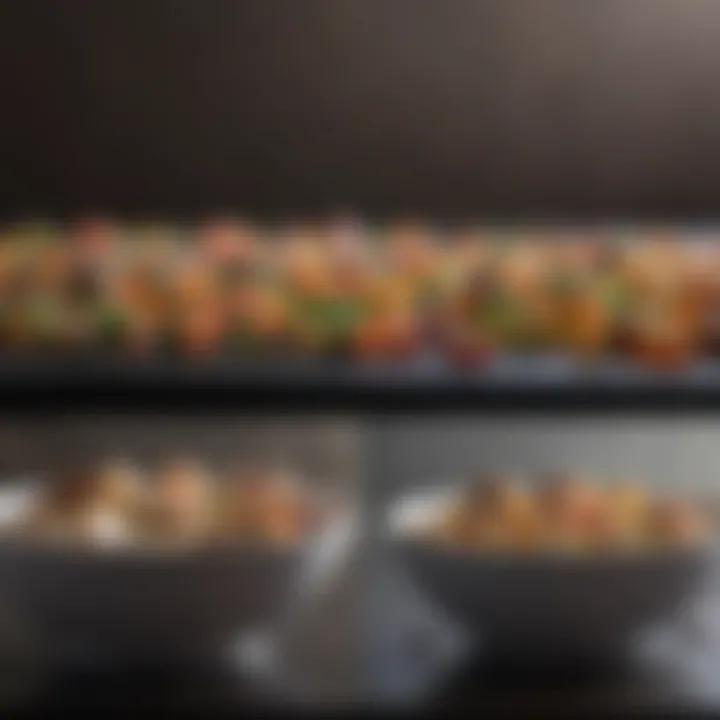 Side-by-side comparison of culinary outcomes using varying pH water