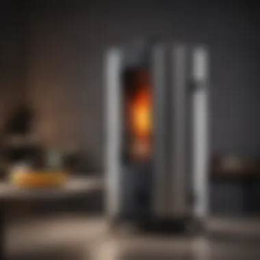 A sleek upright gas smoker showcasing its modern design