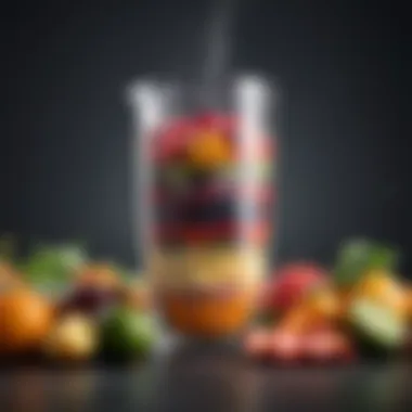 A vibrant array of fresh fruits and vegetables blended to perfection