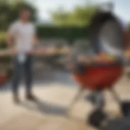 Weber Portable BBQ showcasing its sleek design